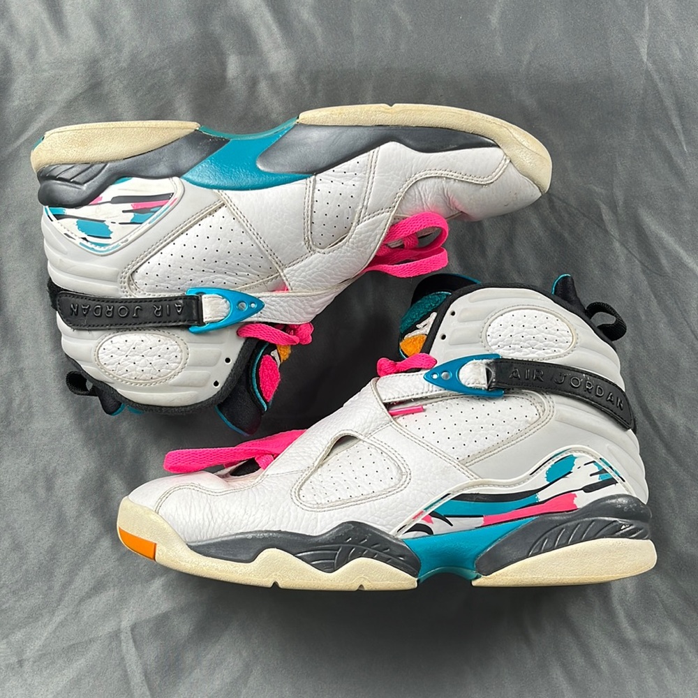 NIKE AIR JORDAN | VIII 8 RETRO South Beach White Turbo Green | Size 8.5
